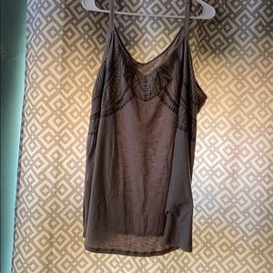 Gray Embroidered Torrid Tank